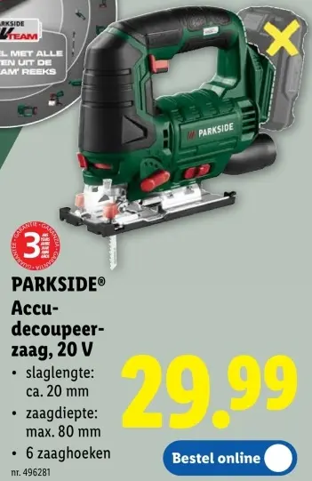 Promotie: Accu-decoupeer-zaag