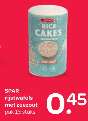 Aanbieding: rijstwafels met zeezout