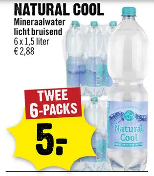 Aanbieding: NATURAL COOL Mineraalwater licht bruisend