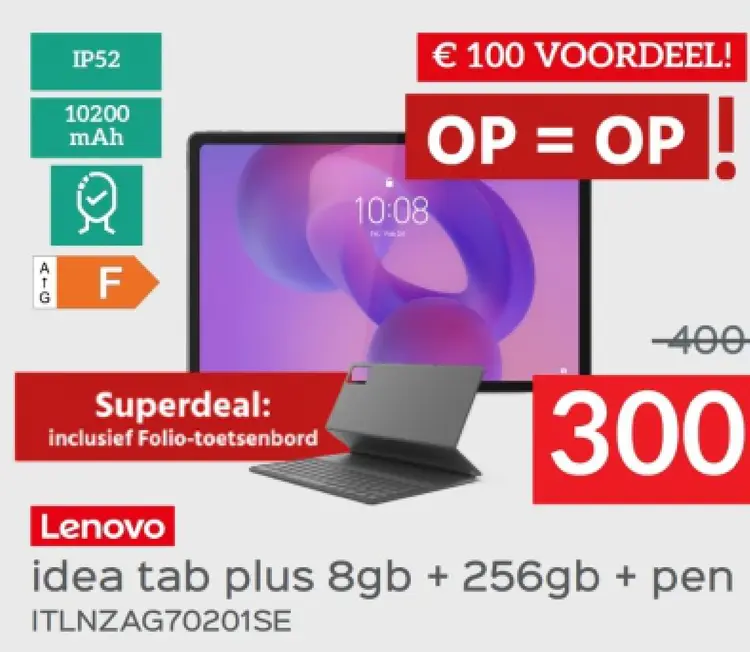 Promotie: idea tab plus