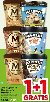 Aanbieding: Alle Magnum of Ben & Jerry's IJsbekers