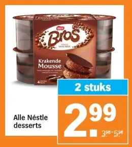 Aanbieding: Alle Néstle desserts