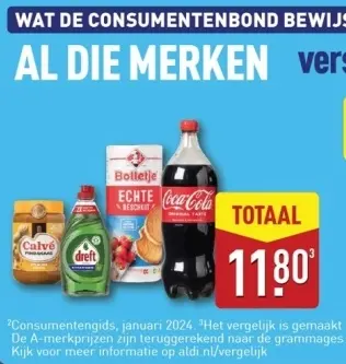 Aanbieding: AL DIE MERKEN versus ALDI MERKEN