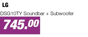 Aanbieding: DSG10TY Soundbar + Subwoofer