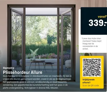 Aanbieding: Plisséhordeur Allure