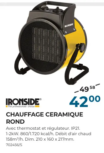 Offre: Chauffage ceramique rond