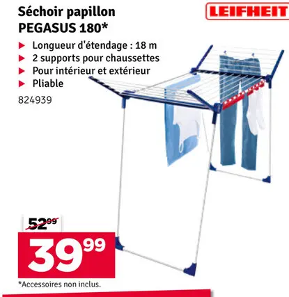 Offre: Séchoir papillon PEGASUS 180*