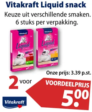 Aanbieding: Vitakraft Liquid snack