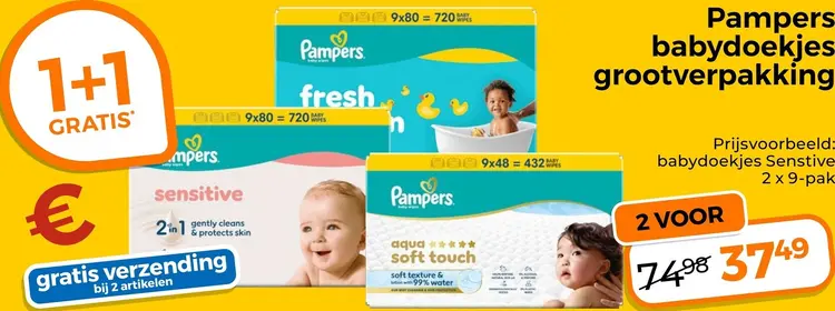 Aanbieding: Babydoekjes grootverpakking