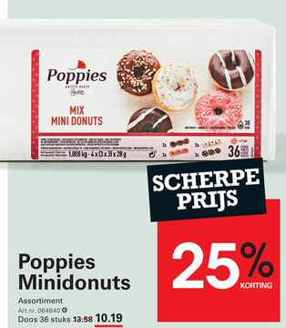 Aanbieding: Poppies Minidonuts