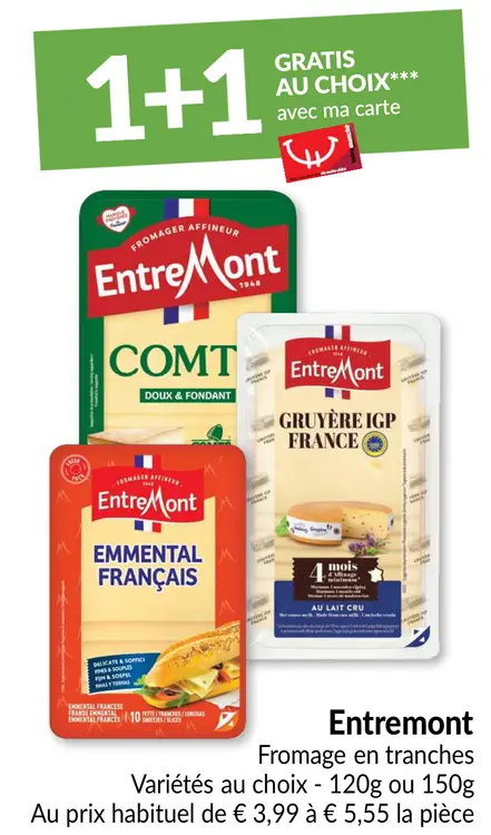 Offre: Entremont Fromage en tranches