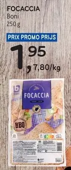 Offre: Focaccia