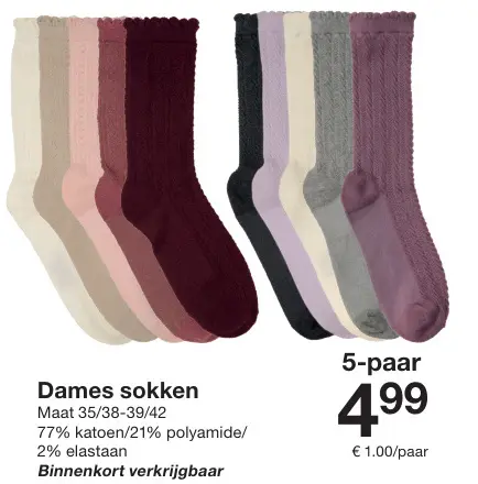 Aanbieding: Dames sokken