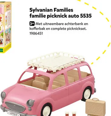 Aanbieding: Sylvanian Families familie picknick auto 5535