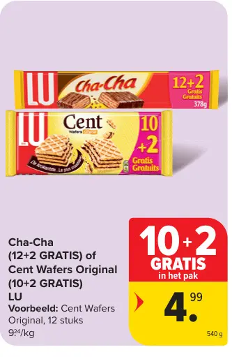 Promotie: Cha-Cha of Cent Wafers Original
