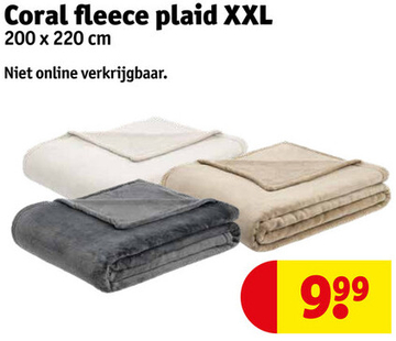 Aanbieding: Coral fleece plaid XXL