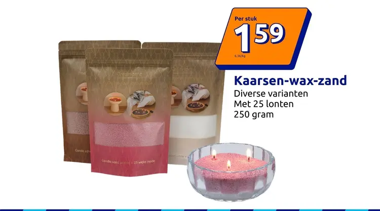 Aanbieding: Kaarsen-wax-zand