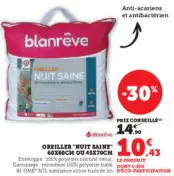 Aanbieding: OREILLER "HUIT SAINE 60X60CM OU 45X70CM