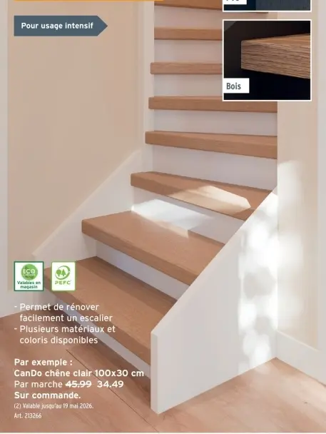 Offre: CanDo chêne clair 100x30 cm