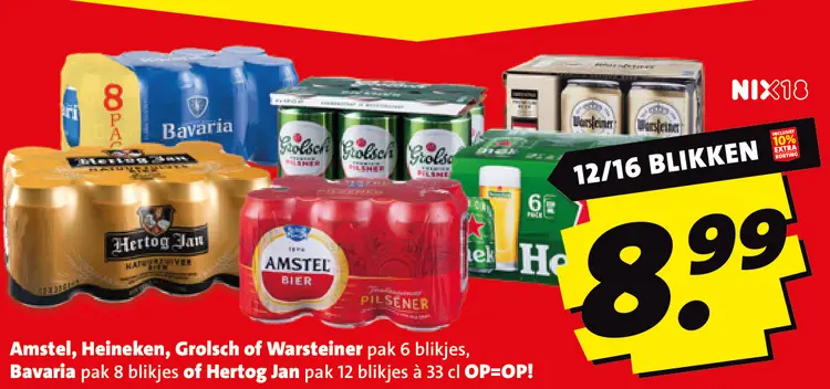 Aanbieding: Diverse bieren in blik