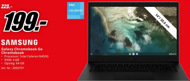 Promotie: Galaxy Chromebook Go Chromebook