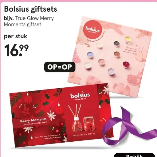 Aanbieding: Bolsius giftsets