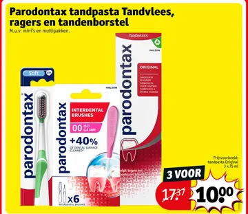 Aanbieding: Parodontax tandpasta Tandvlees, ragers en tandenborstel