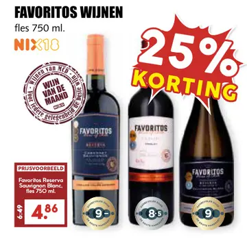 Aanbieding: Favoritos Reserva Sauvignon Blanc