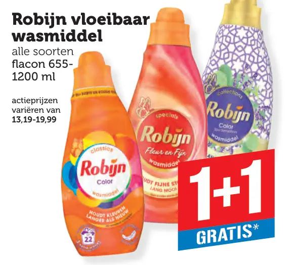 Aanbieding: Robijn vloeibaar wasmiddel