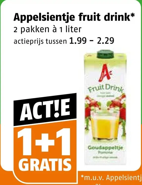 Aanbieding: Fruit drink
