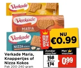 Aanbieding: Verkade Maria, Knappertjes of Nizza Kokos