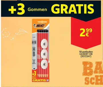 Aanbieding: 10 potloden GILBERT HB
