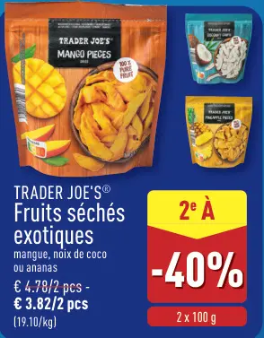 Offre: Fruits séchés exotiques