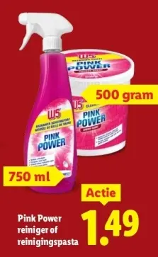Aanbieding: Pink Power reiniger of reinigingspasta