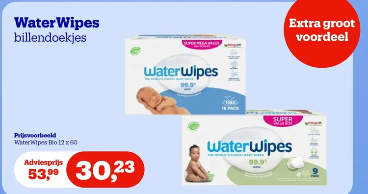 Promotie: WaterWipes billendoekjes