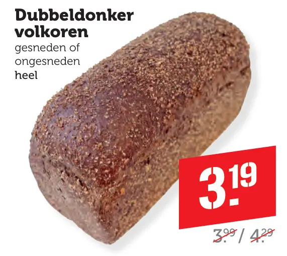 Aanbieding: Dubbeldonker volkoren