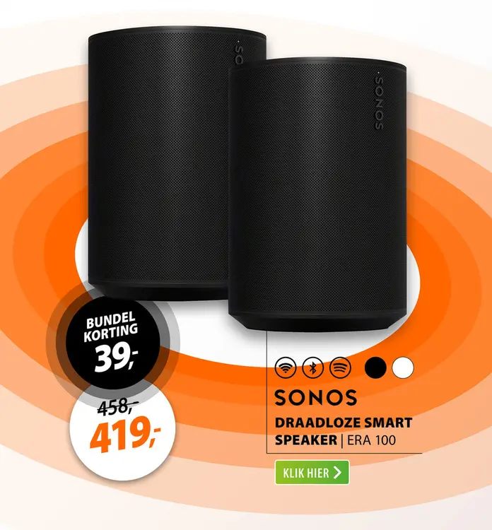 Aanbieding: Sonos ERA 100 Zwart