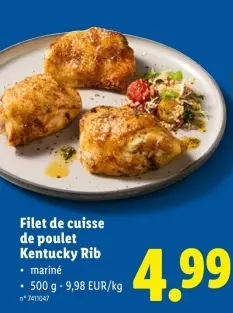 Offre: Filet de cuisse de poulet Kentucky Rib