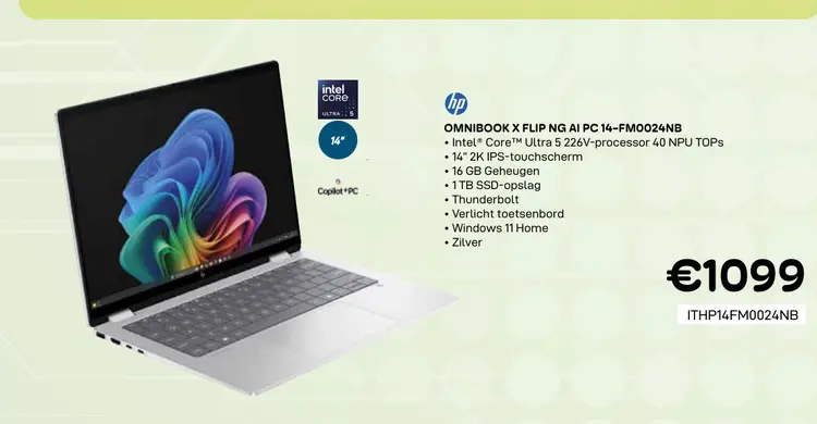 Promotie: Omnibook x flip ng ai pc 14-fm0024nb