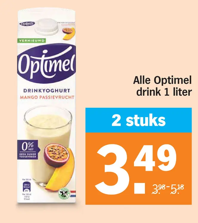 Aanbieding: Optimel drink