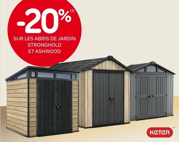 Offre: Abris de jardin
