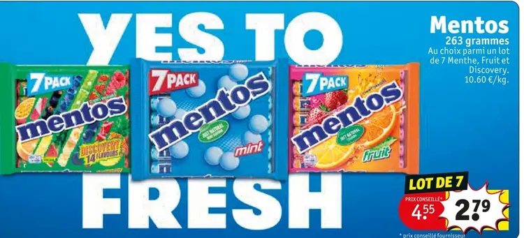 Offre: Mentos
