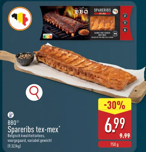 Promotie: Spareribs tex-mex