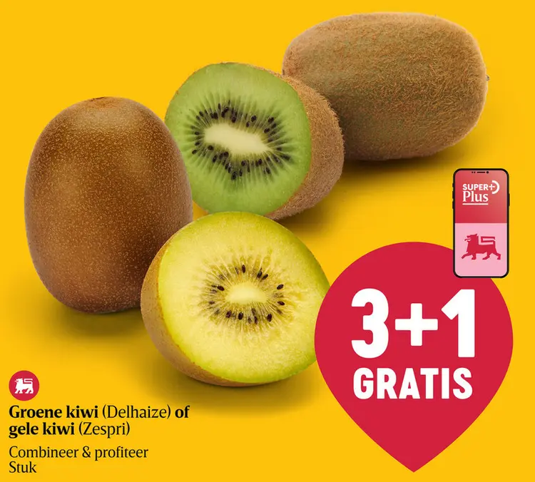 Promotie: Groene kiwi of gele kiwi