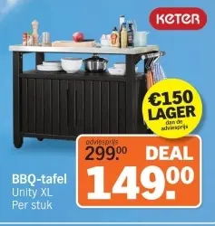 Aanbieding: BBQ-tafel Unity XL