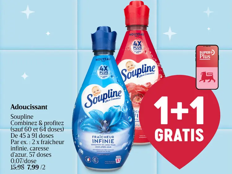 Offre: Adoucissant Soupline