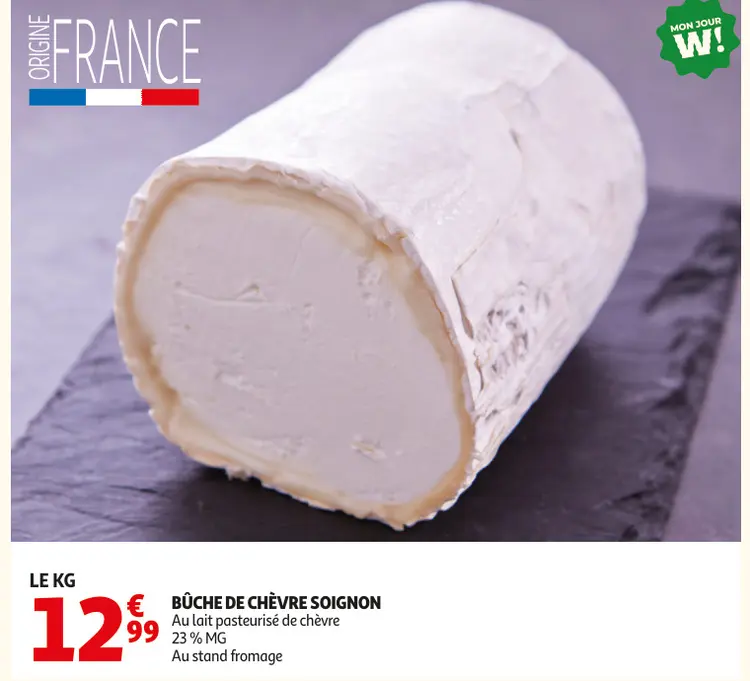 Promotie: Bûche de chèvre soignon