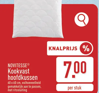 Promotie: Kookvast hoofdkussen