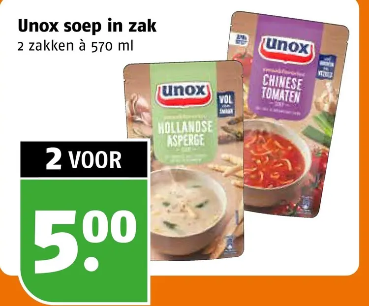Aanbieding: Soep in zak