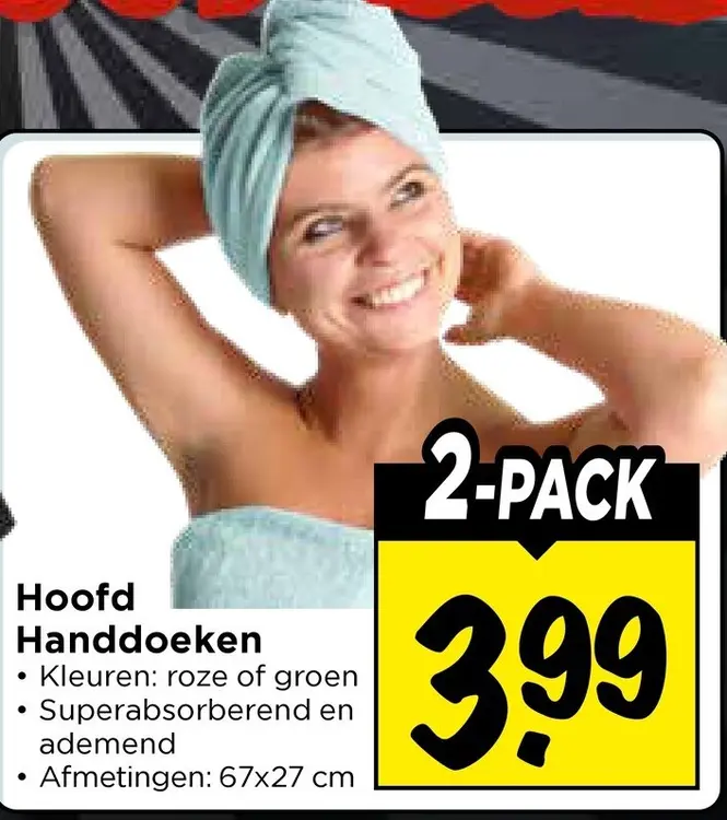 Aanbieding: Hoofd Handdoeken